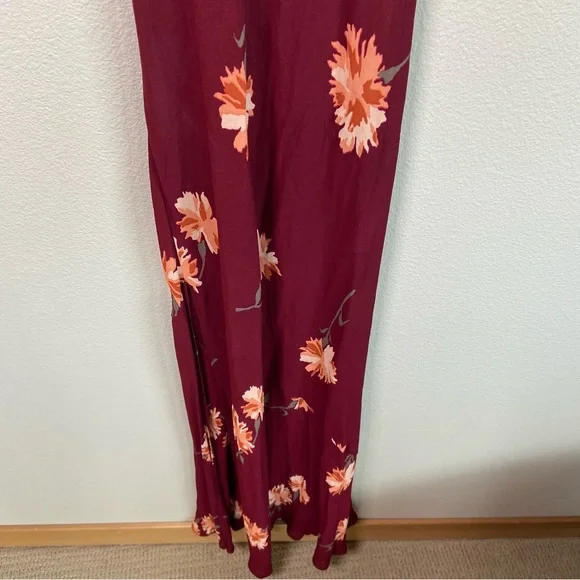 Reformation Auburn floral Santiago Maxi Slip Slit Dress - Picture 7 of 12